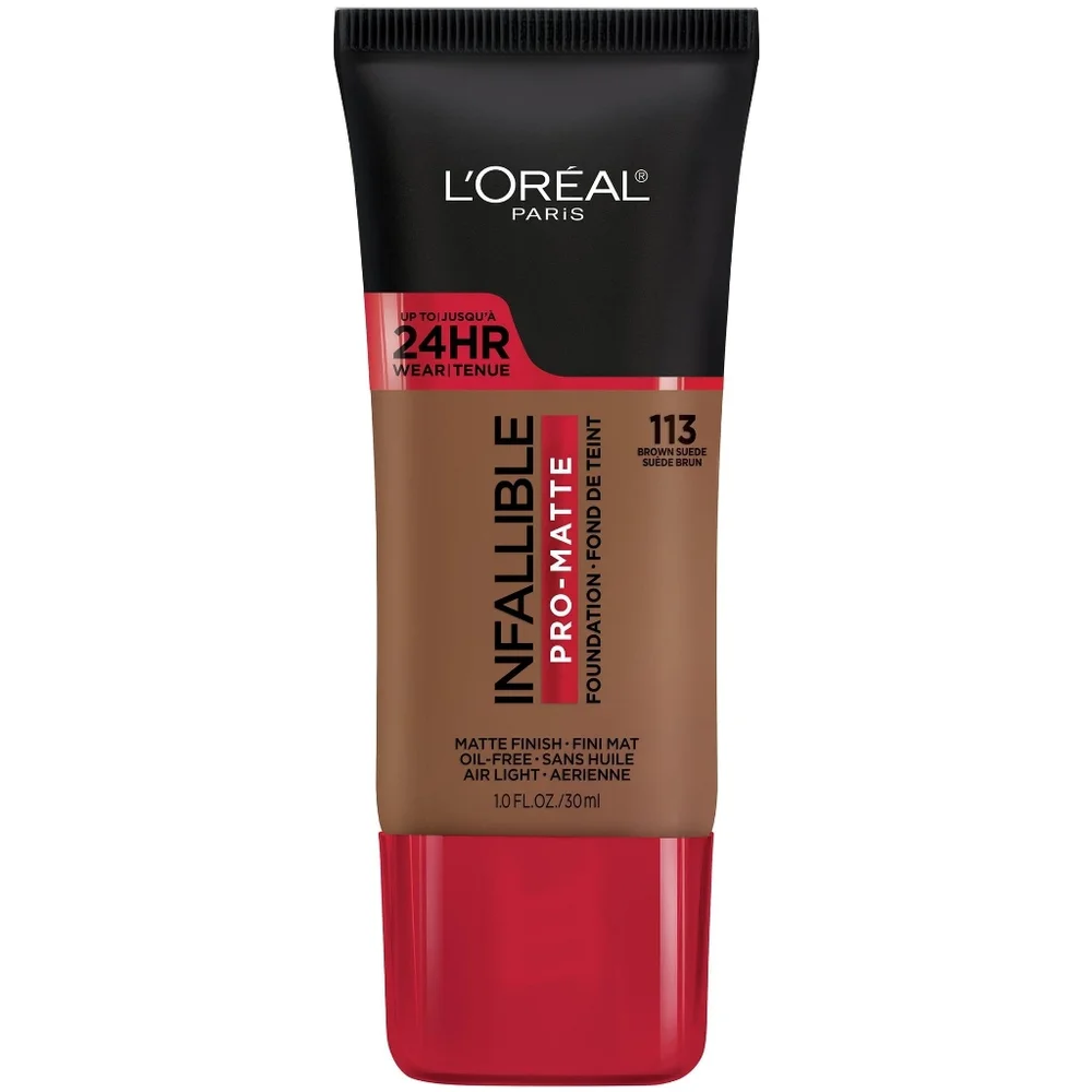 5 x L'oreal Paris Infallible Pro-Matte Liquid Foundation, 113 Brown Suede